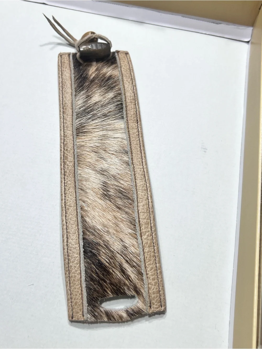 Strahan Customs leather bracelet in Taupe and Brown Unisex